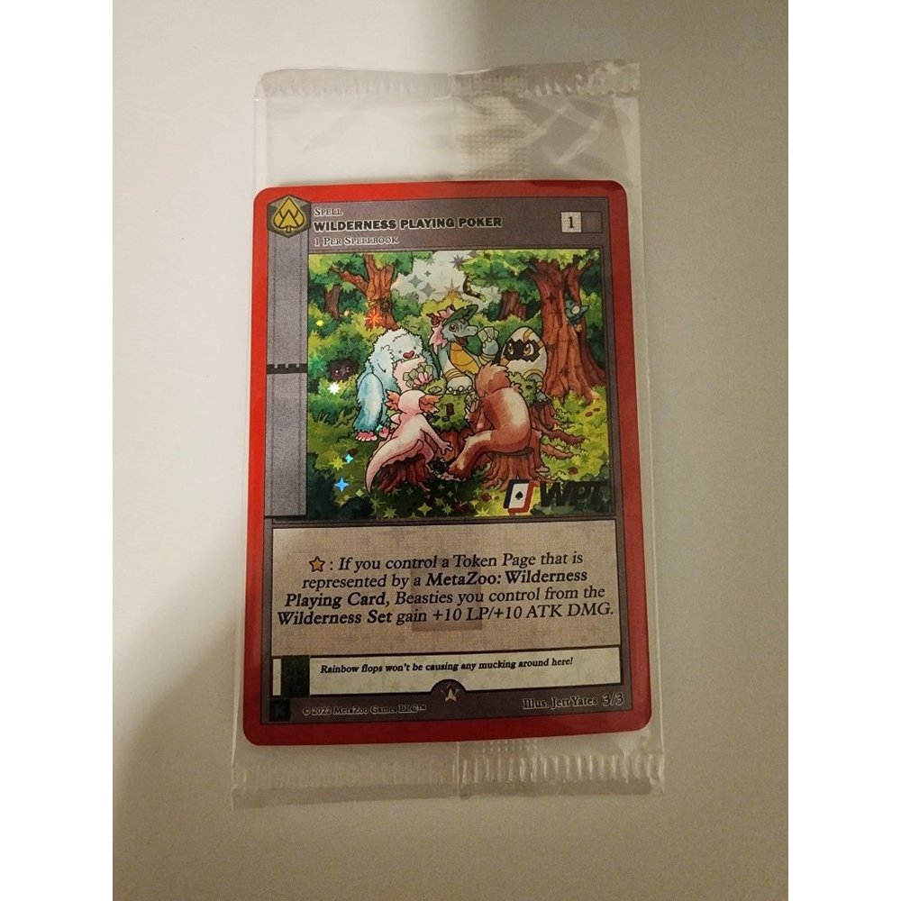 Metazoo Kickstarter Wilderness Playing Poker SEALED Promo Card